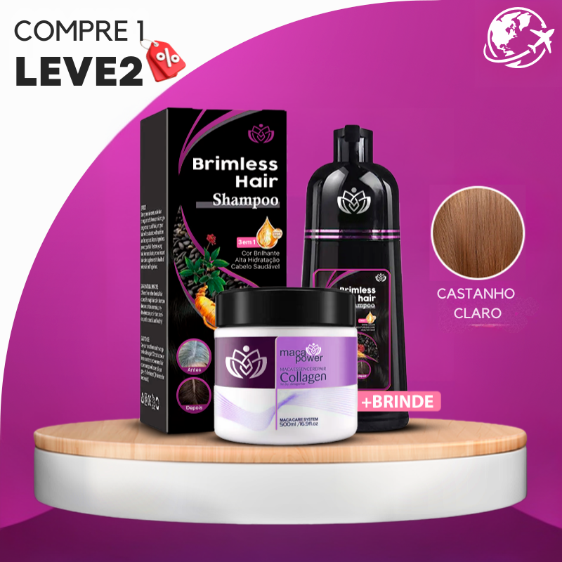 [COMPRE 1 LEVE 2] Shampoo Brimless Natural  + Creme Hidratante de BRINDE (pago no PIX)