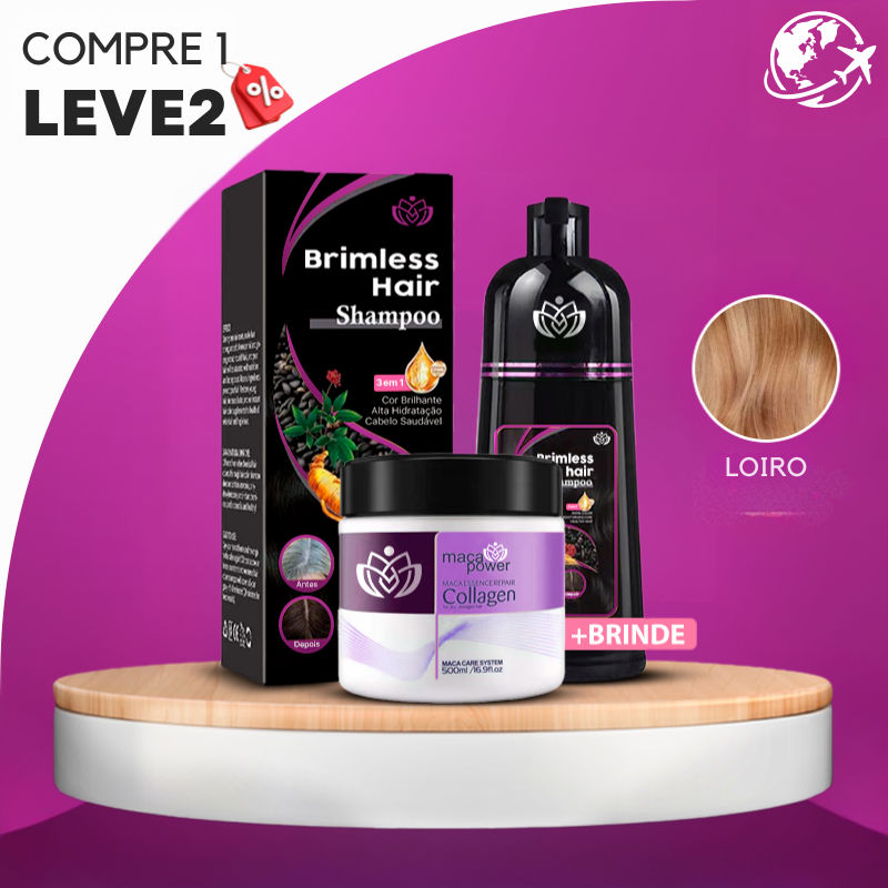 [COMPRE 1 LEVE 2] Shampoo Brimless Natural  + Creme Hidratante de BRINDE (pago no PIX)