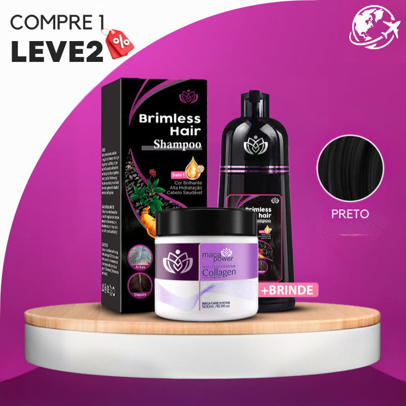 [COMPRE 1 LEVE 2] Shampoo Brimless Natural  + Creme Hidratante de BRINDE (pago no PIX)